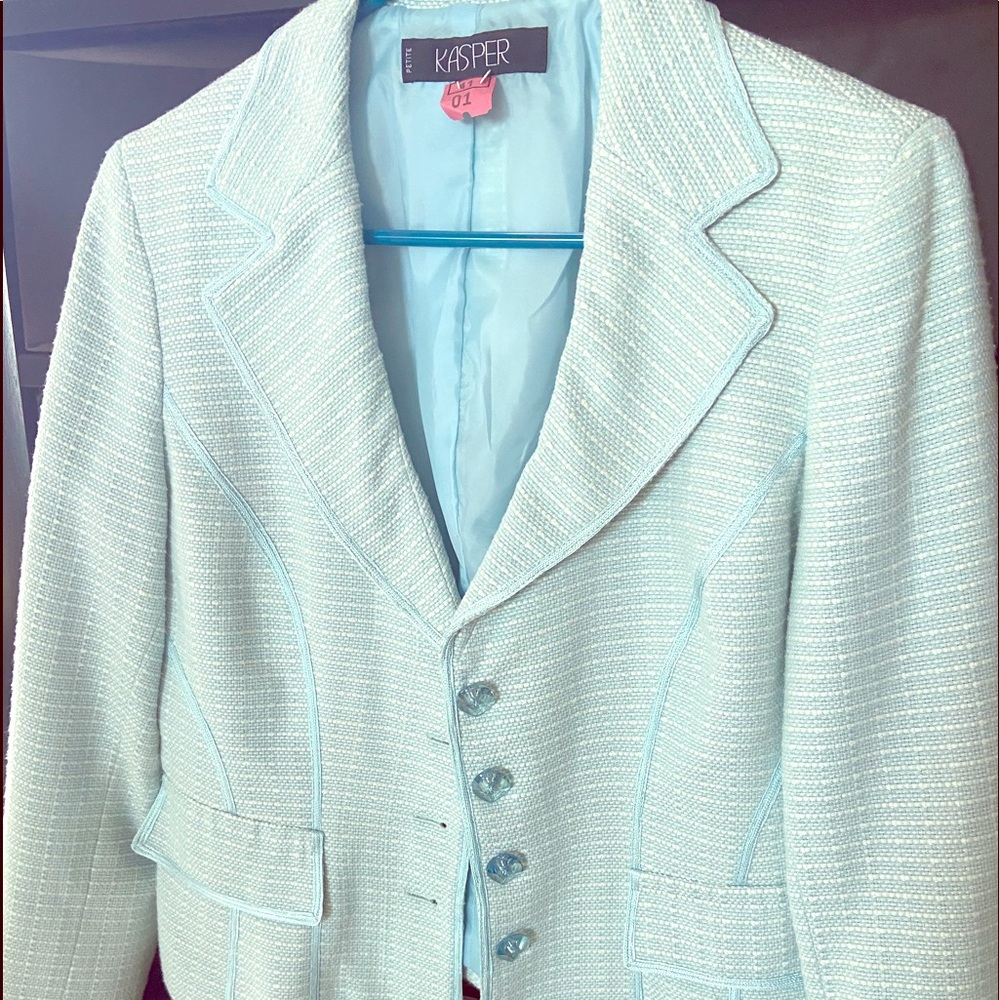 Baby Blue Kasper Blazer